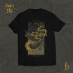 t-shirt dom zly czarny ptak